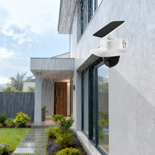 Vista 3 de Funda de lluvia compatible con Eufy Security SoloCam S340 (versión 2026), parasol para Eufy S340, resistente a la intemperie, cubierta de cámara