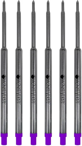 Vista 12 de Monteverde Recambios de bolígrafo suave USA para adaptarse a bolígrafos Waterman, punta media, negro, paquete de 2, rendimiento de escritura suave