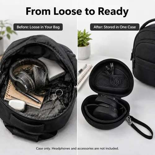 Vista 5 de Funda para auriculares Skullcandy Crusher/Hesh/Evo, para JLab JBuds Lux ANC Para TOZO HT3/HT2 Auriculares Bluetooth inalámbricos sobre la oreja