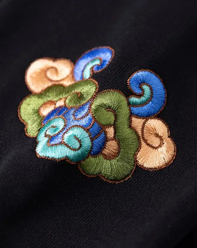 Vista 4 de Niepce Inc Sudaderas con capucha bordadas con estampado Streetwear para hombre