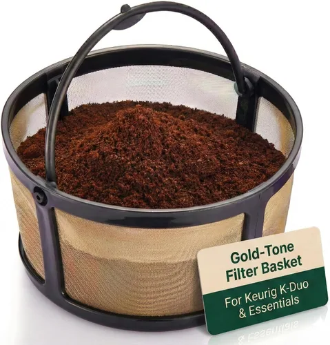 Vista 10 de Cesta de filtro de café reutilizable de malla para cafetera Keurig K Duo (Gen 2) y Keurig K-Duo Essentials, con 2 cápsulas recargables K Cup