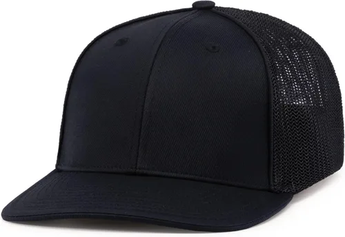 Vista 57 de Pacific Headwear Gorra unisex Pacific Headwear Trucker Flexfit® para adultos Grafito/Negro/Negro