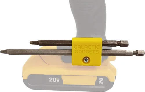 Vista 6 de Soporte magnético de broca larga para Dewalt 20V, sostiene de forma segura brocas largas y cortas - Galactic Gadgets (negro)