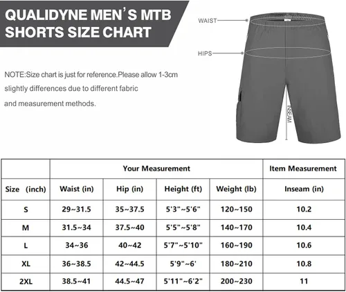 Vista 6 de Pantalones cortos de ciclismo de montaña para hombre con acolchado 3D pantalones cortos de ciclismo MTB ligeros y sueltos
