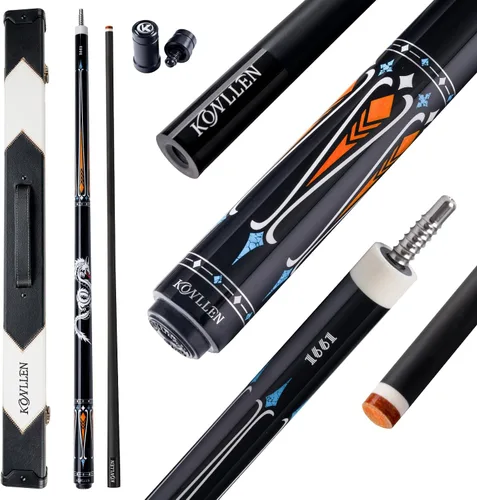 Vista 11 de KONLLEN Carbon Fiber Pool Cue 2.0 – 58" Low Deflection Performance Cue for Improved Accuracy & Consistency, 12.5mm Tip, Pro Taper
