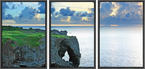 Vista 23 de wall26 Lienzo enmarcado para pared, juego de arte debajo de los tallos de bambú verde, naturaleza, desierto, fotografía, realismo, contemporáneo