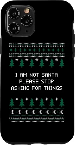 Vista 10 de iPhone 15 I Am Not Santa Stop Asking Things Christmas Parents Xmas Case