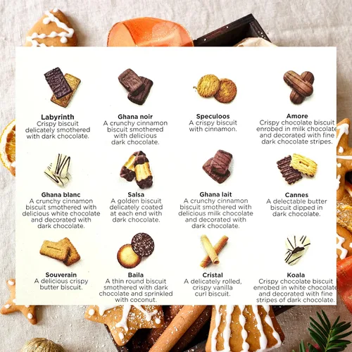 Vista 3 de Desobry Surtido de galletas de chocolate belga 800G