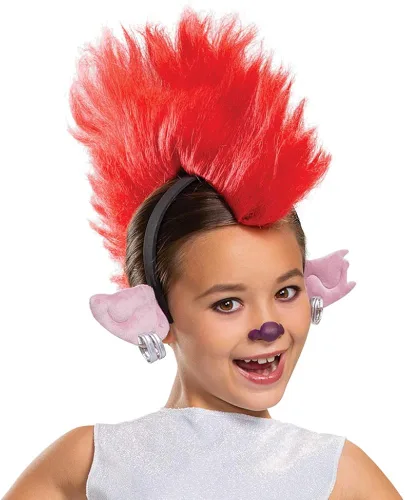 Vista 3 de Disguise Trolls World Tour Deluxe - Disfraz de púas para niña
