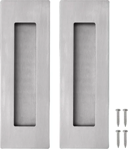 Vista 9 de CozyTower Tiradores empotrados de 4.72 pulgadas para puerta de armario, armario de cocina, manija de puerta corrediza pequeña, herrajes Acero