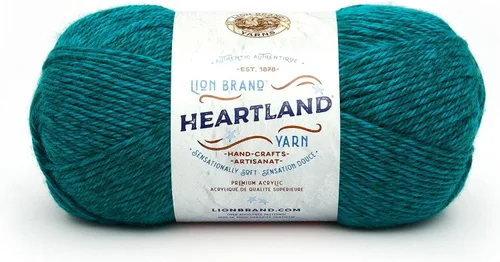 Vista 52 de Lion Brand Yarn Heartland Yarn, Hilo de Peso Medio para Tejer, Ganchillo y Manualidades, 1 Paquete, Great Smoky Mountains Grandes Montañas Humeantes