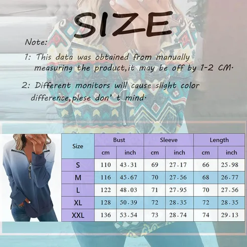 Vista 3 de Sudadera con cremallera de 14 para mujer holgada casual para otoño cómoda de manga larga blusa Rojo