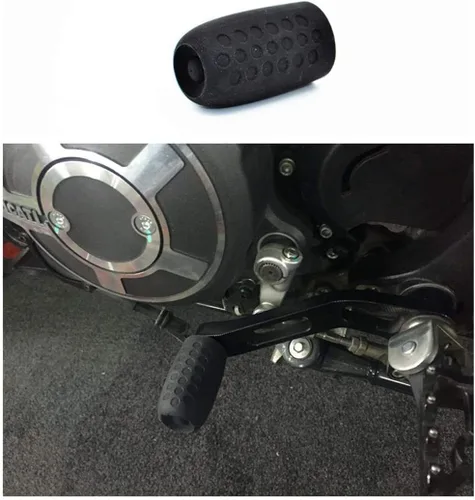 Vista 5 de MOTO4U Cubierta de palanca de cambios de motocicleta para proteger tus zapatos botas