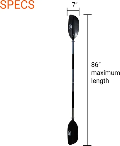 Vista 2 de BKC uh-kp224 86" Kayak par de remos resistentes, livianos con hélices antiderrapantes