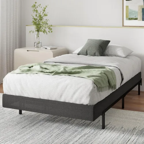 Vista 4 de Zinus WonderBox(TM) Smart Box Spring de 5 pulgadas, base de colchón de montaje rápido, marco de metal duradero, color gris