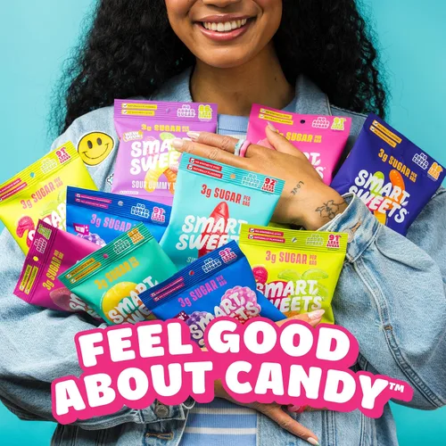 Vista 5 de SmartSweets - Paquete variado para adultos, dulces con bajo contenido de azúcar y calorías, idea de regalo de Año Nuevo, paquete de cuidado