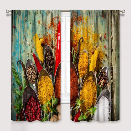 Vista 14 de YCness Cortinas de cocina de vino tinto, copas de vino tinto y blanco, cortinas de ventana con temática de vino tinto para dormitorio, cortina
