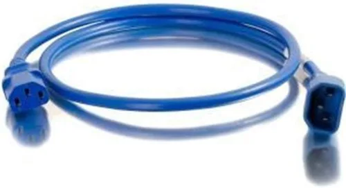 Vista 53 de Cable de alimentación C2G, cable de extensión corto, cable de extensión de alimentación, cable de alimentación de bloqueo, 10A, 250V, negro, 1 pie