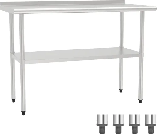 Vista 10 de Mesa de acero inoxidable (mesa de tablero+patas ajustables, 24 x 30 pulgadas)