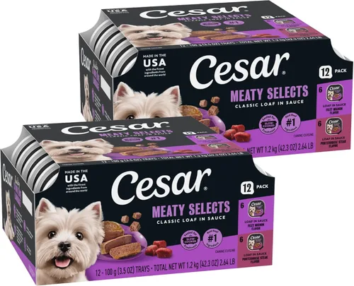 Vista 16 de Cesar - Comida húmeda gourmet para perros en paquete variado de 12 unidades (paquete de 2)