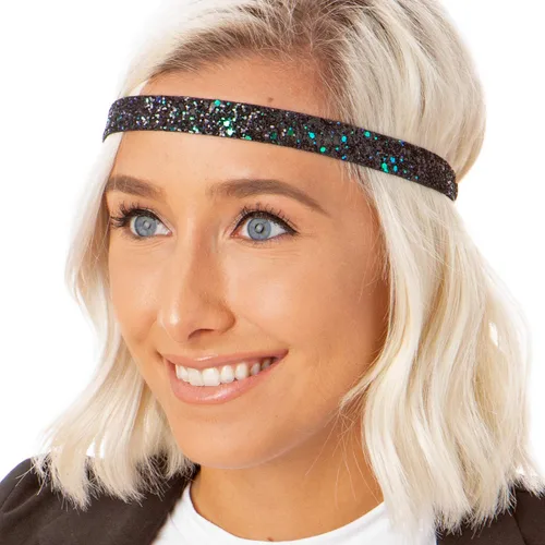 Vista 6 de Hipsy Diadema verde irlandesa, accesorios para el día de San Patricio, paquete de regalo (oro skpavo realtrébolplataverde, 5 unidades)