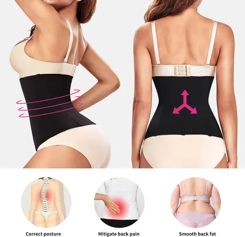 Vista 5 de JOSERGO Entrenador de cintura para mujer, control de abdomen, faja posparto, faja de corsé debajo del busto