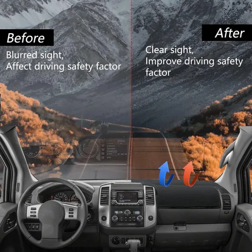Vista 4 de Protector de alfombra para salpicadero, consola central interior personalizada compatible con Nissan Frontier 2007-2019, Suzuki Equator 2009-2012