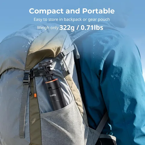 Vista 6 de SmallRig Trípode de palo selfie extensible de 59 pulgadas para cámara de acción, con adaptador bidireccional de liberación rápida para Osmo Action
