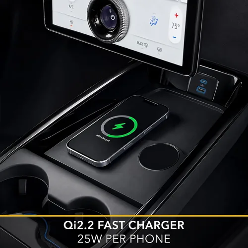 Vista 7 de TWRAPS Cargador de teléfono inalámbrico Qi2 dual para Ford Mustang Mach-E