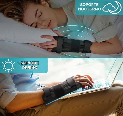 Vista 7 de Muñequera para túnel carpiano, soportes para manos y muñecas y férulas para aliviar el dolor Wrist Brace Night Support For Women Men, Wrist