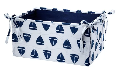 Vista 6 de Nautica Los niños separa almacenamiento de habitación del cuarto del bebé con estampado de ancla/punto, gris