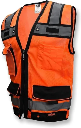 Vista 2 de Radians SV65-2ZOM-M Chaleco de seguridad industrial, naranja, mediano, grande