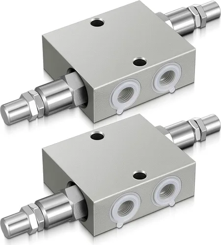 Vista 8 de Threlaco Válvula de alivio de presión hidráulica de doble cruce NPT de 1/2