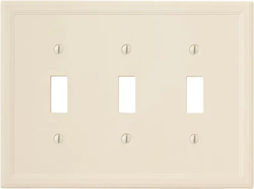 Vista 32 de Cubiertas de interruptor de luz, placas aisladas de pared de palanca única para enchufes eléctricos, placas de interruptor único de 1 banda