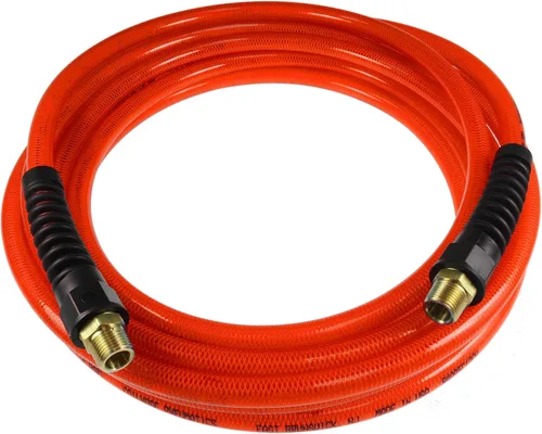 Vista 9 de Coilhose Pneumatics PFE60254TY Flexeel Manguera de aire de poliuretano reforzado, 3/8" diámetro interior, 25' de longitud con (2) accesorios