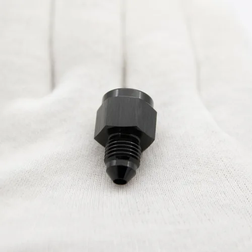 Vista 6 de 1/8 NPT hembra a -3 AN AN3 macho Flare Thread Expander adaptador Expander Accesorios de manguera Aluminio Negro