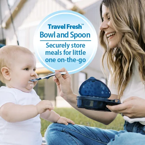 Vista 4 de Dr. Brown's Juego de iniciación de alimentación para niños pequeños, paquete de viaje con taza de entrenamiento sin boquilla Cheers360 con asas