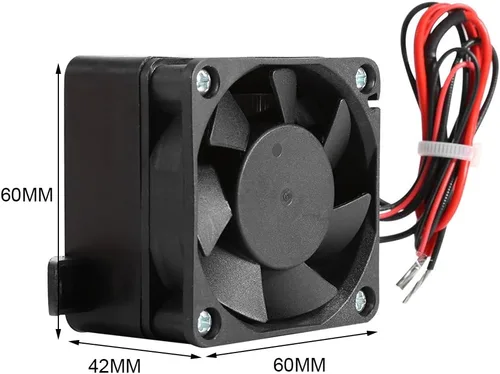 Vista 7 de Calentador de aire PTC, calentador de ventilador de automóvil de 100 W, 12 V, temperatura constante, calentador de ventilador eléctrico