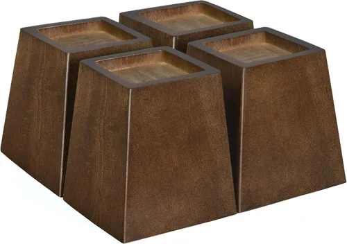 Vista 15 de Elevadores de cama de madera (4 piezas redondas de 2 pulgadas)