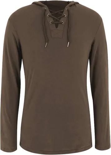 Vista 4 de Yuccalley Sudaderas con capucha de manga larga para hombre, sudaderas casuales