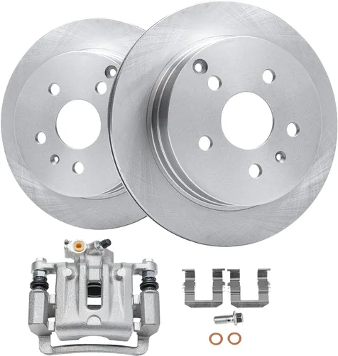 Vista 26 de Detroit Axle - Kit de freno delantero para Toyota RAV4 Prius V Lexus HS250h Scion xB Rotores de freno de disco de 10.83 pulgadas Pinza de freno