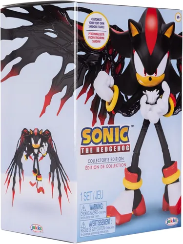 Vista 8 de Sonic The Hedgehog - Figura de acción de Shadow de seis pulgadas escala personalizable edición coleccionista