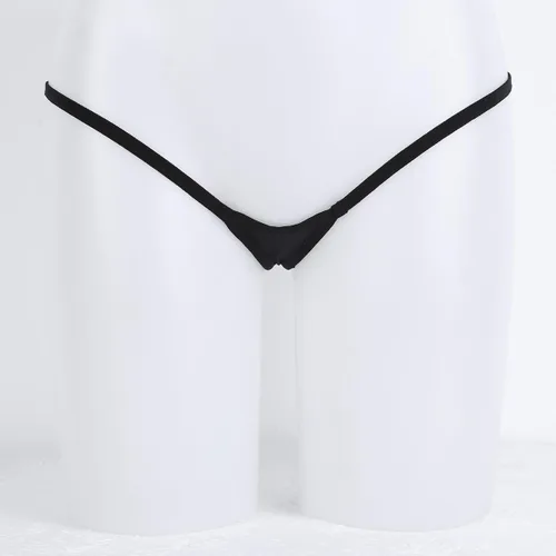 Vista 2 de Womens Stretchy Low Rise Micro Mini G-string T-back Thongs Bikini Tanga Lingerie Underwear