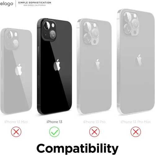 Vista 2 de elago Funda híbrida transparente compatible con iPhone 13 (6.1 pulgadas), tecnología híbrida de PC + TPU, reducción del amarilleo, protección