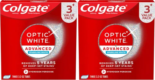 Vista 12 de Colgate Optic White Advanced Pasta dental con peróxido de hidrógeno