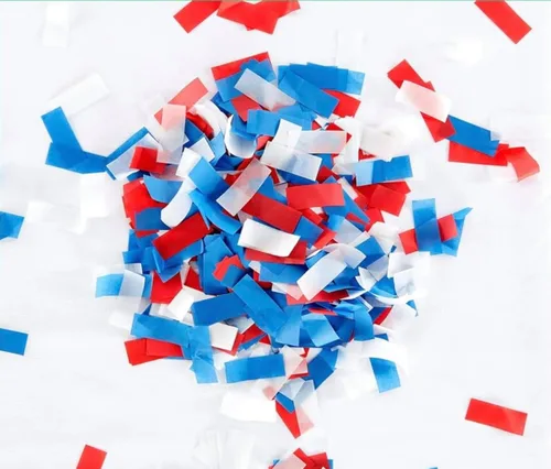 Vista 33 de Ultimate Confetti, Confeti Biodegradable Azul Bebé - Confeti de Papel de Seda Rectangular Revoloteante para Uso en Cañones y Lanzadores – Confeti