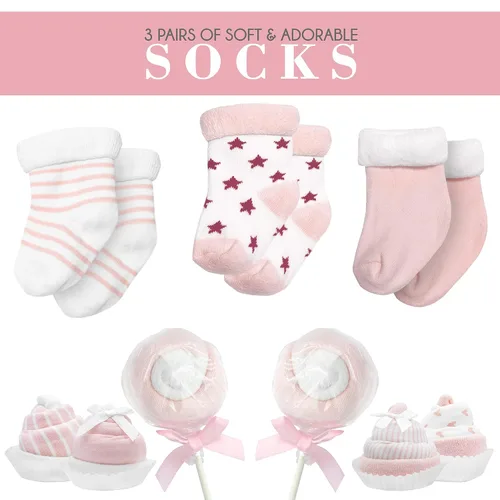 Vista 4 de Set de regalo para bebés y niñas con cesta de regalo para bebé cesta de regalo para bebés