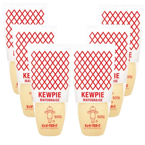 Vista 12 de Kewpie Mayonesa, producto de Estados Unidos, sin jaula sin gluten, 12 onzas, 24 onzas líquidas Paquete múltiple de mayonesa de estilo japonés