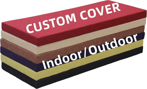 Vista 59 de Cojines de banco personalizados para muebles de interior/exterior, almohadilla de asiento de ventana panorámica con parte inferior antideslizante
