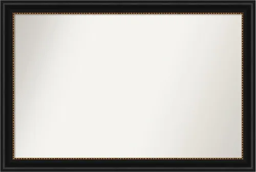 Vista 345 de Amanti Art Espejo personalizado, gran espejo de baño estrecho, espejo de pared o espejo de tocador de baño sobre el fregadero (24 x 24 pulgadas)